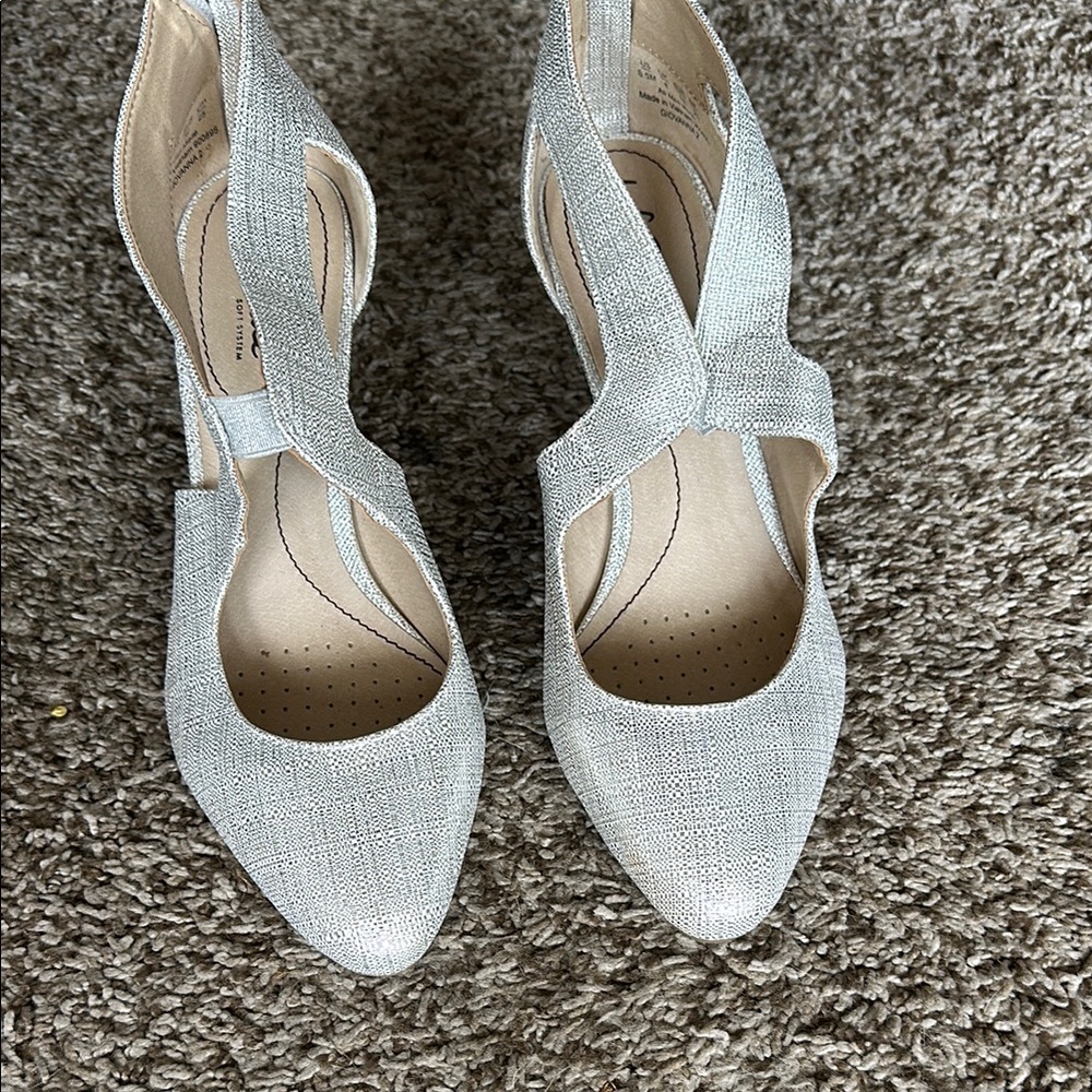 Elegant Silver Women's Shoes